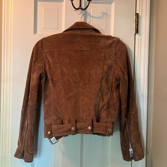 BLANK NYC Coffee Bean Suede Moto Jacket S - Picture 3 of 7